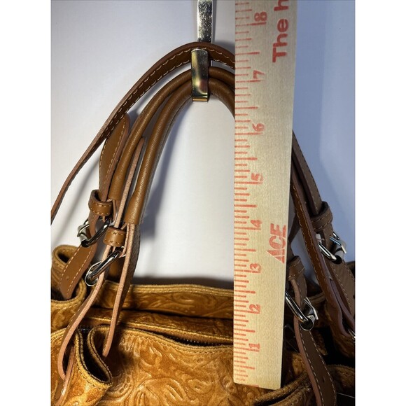 ISADORA ITALY Cuoio Tooled Genuine Leather Large Tote Bag New with Tags - Picture 14 of 16